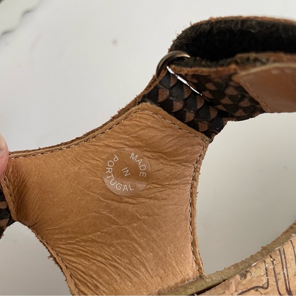 Mobils Mephisto Leather Ergonomic 37 Sandals Brown Comfort Granola Girl Gorpcore - Picture 9 of 15